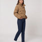 Short Workwear-Style Puffer Jacket with Chest Pockets