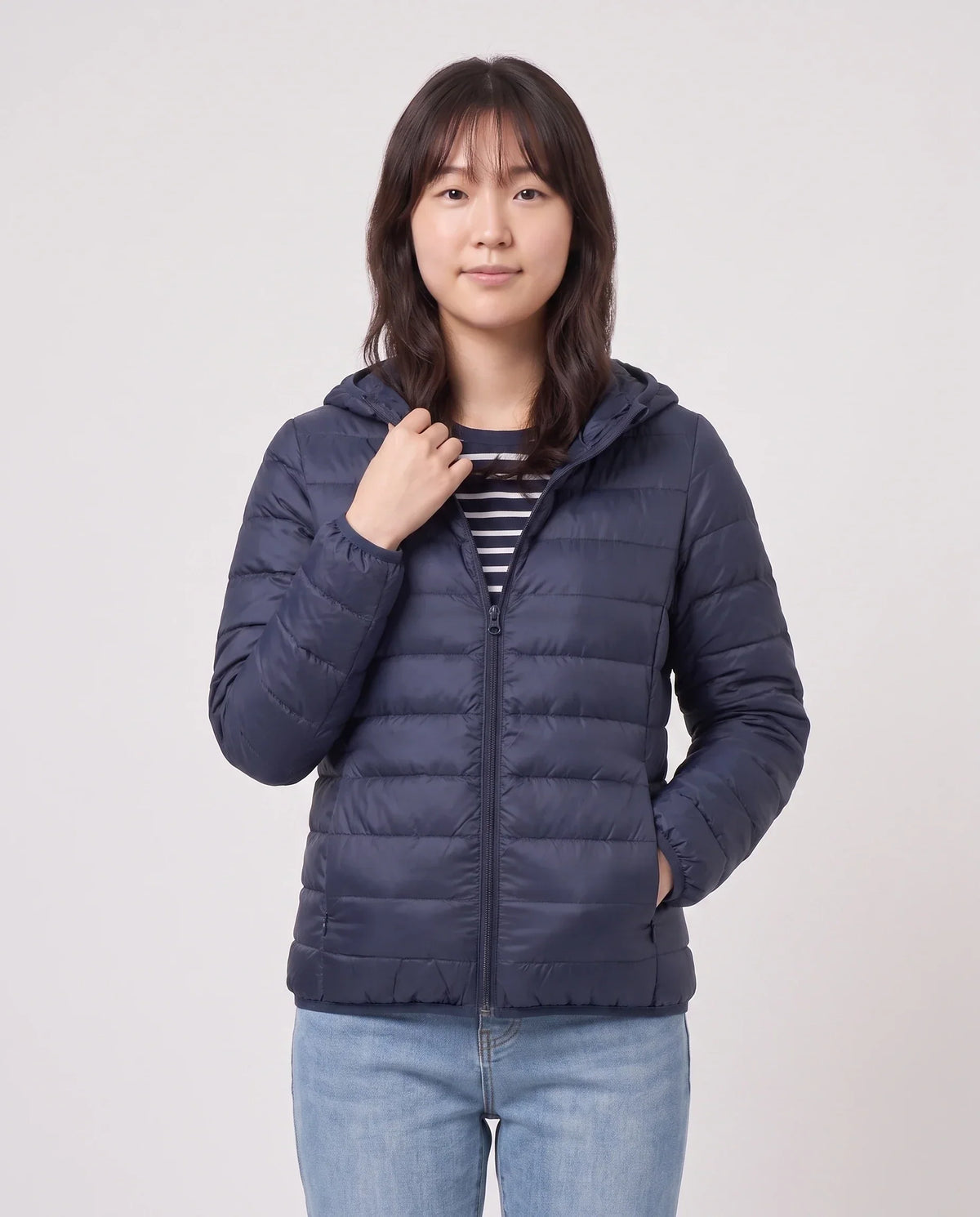 Short Ultra-Lightweight Hooded Puffer Jacket
