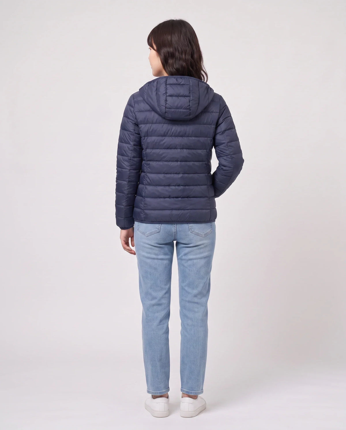 Short Ultra-Lightweight Hooded Puffer Jacket