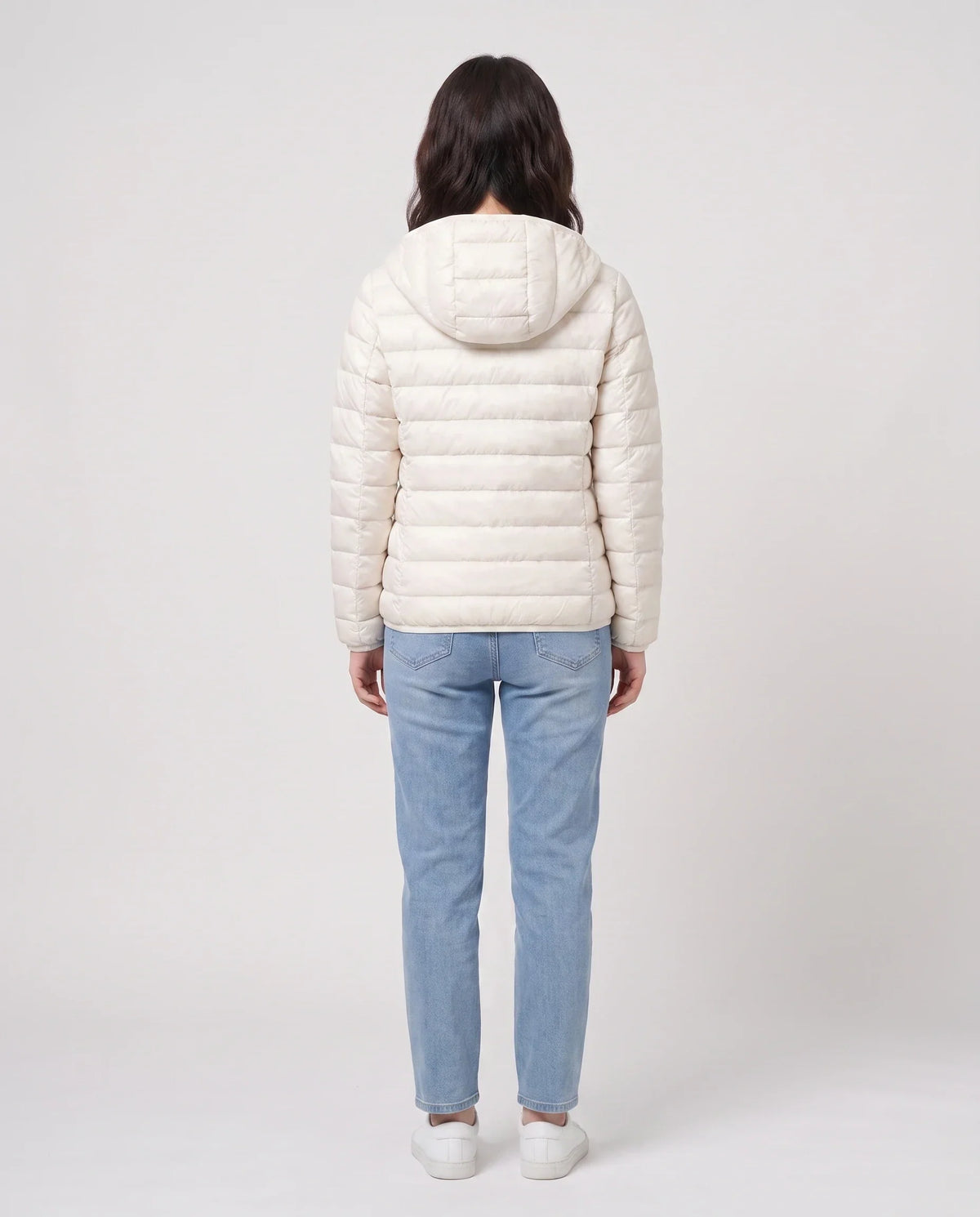 Short Ultra-Lightweight Hooded Puffer Jacket