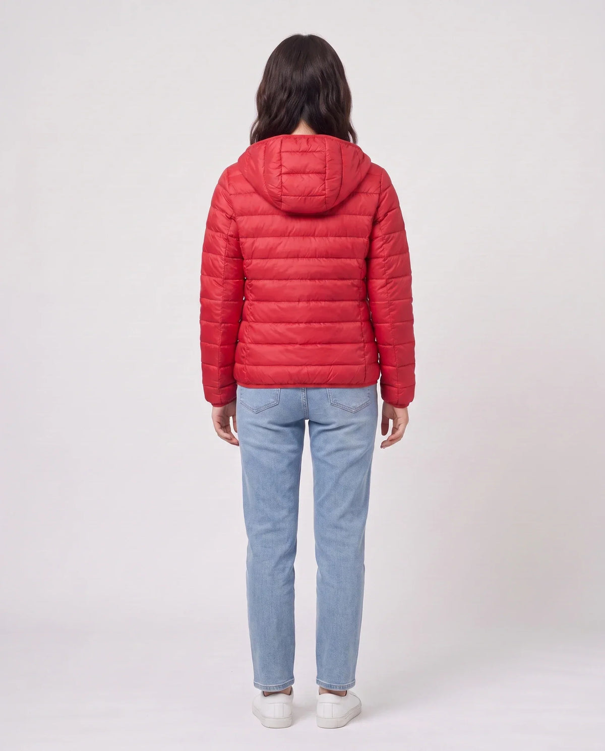 Short Ultra-Lightweight Hooded Puffer Jacket
