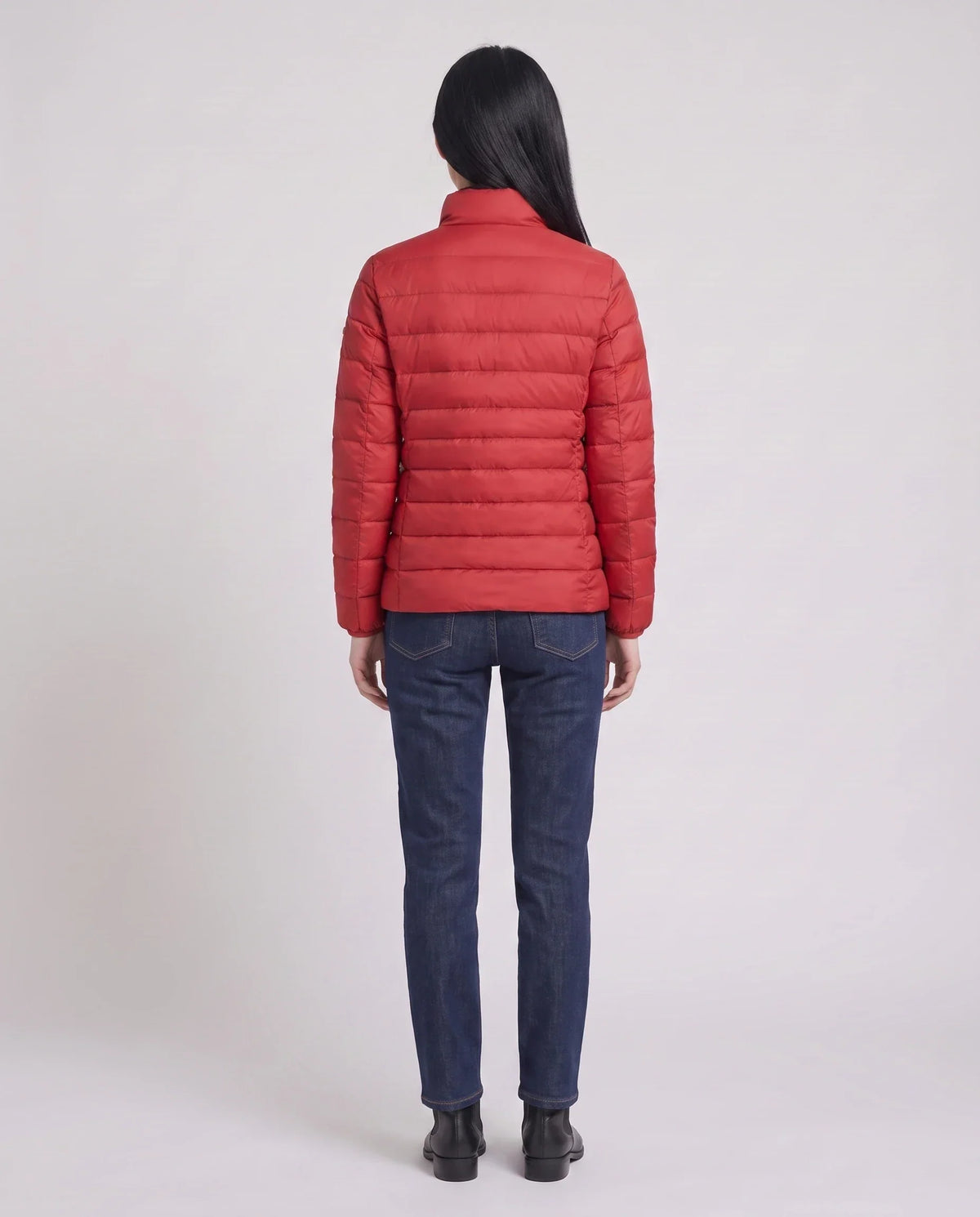 Short Ultra-Lightweight Puffer Jacket with Funnel Collar