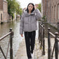 Cropped Hooded Puffer Jacket