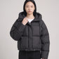 Cropped Hooded Puffer Jacket