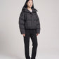 Cropped Hooded Puffer Jacket