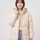 Extra-Long Puffer Jacket with Detachable Hood