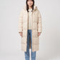 Extra-Long Puffer Jacket with Detachable Hood