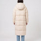 Extra-Long Puffer Jacket with Detachable Hood