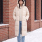 Extra-Long Puffer Jacket with Detachable Hood