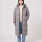 Extra-Long Puffer Jacket with Detachable Hood