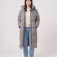 Extra-Long Puffer Jacket with Detachable Hood