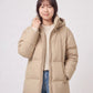 Extra-Long Puffer Jacket with Detachable Hood
