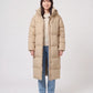 Extra-Long Puffer Jacket with Detachable Hood