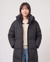 Extra-Long Puffer Jacket with Detachable Hood