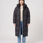 Extra-Long Puffer Jacket with Detachable Hood