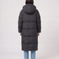 Extra-Long Puffer Jacket with Detachable Hood
