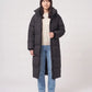 Extra-Long Puffer Jacket with Detachable Hood
