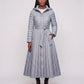 Extra-Long Flared Hooded Puffer Coat