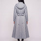 Extra-Long Flared Hooded Puffer Coat