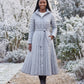 Extra-Long Flared Hooded Puffer Coat