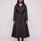 Extra-Long Flared Hooded Puffer Coat