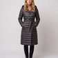 Extra-Long Lightweight Hooded Puffer Jacket with Belt