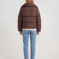 Short Oversized Puffer Jacket with Large Collar