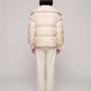 Short Puffer Jacket with Oversized Quilted Collar