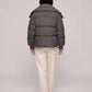 Short Puffer Jacket with Oversized Quilted Collar