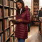 Lightweight Fitted Puffer Jacket with Detachable Hood