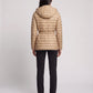 Lightweight Hooded Puffer Jacket with Buckle Belt