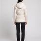 Lightweight Hooded Puffer Jacket with Buckle Belt