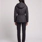 Lightweight Hooded Puffer Jacket with Buckle Belt