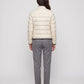Short Lightweight Puffer Jacket with Knitted Trim