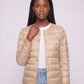 Lightweight Puffer Jacket with Convertible Collar