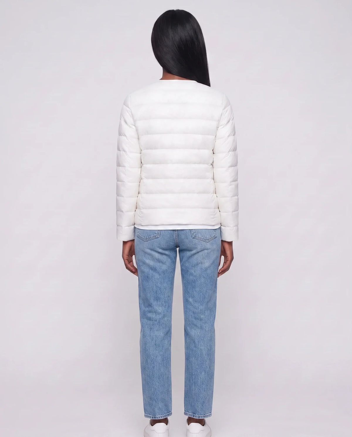 Lightweight Puffer Jacket with Convertible Collar