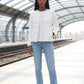 Lightweight Puffer Jacket with Convertible Collar