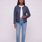 Lightweight Puffer Jacket with Convertible Collar