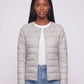 Lightweight Puffer Jacket with Convertible Collar