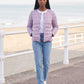 Lightweight Puffer Jacket with Convertible Collar