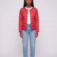 Lightweight Puffer Jacket with Convertible Collar