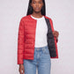 Lightweight Puffer Jacket with Convertible Collar