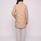 Lightweight Mid-Length Puffer Jacket with Wave Quilting