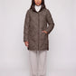 Lightweight Mid-Length Puffer Jacket with Wave Quilting