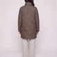 Lightweight Mid-Length Puffer Jacket with Wave Quilting