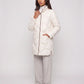 Lightweight Mid-Length Puffer Jacket with Wave Quilting