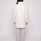 Lightweight Mid-Length Puffer Jacket with Wave Quilting