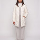 Lightweight Mid-Length Puffer Jacket with Wave Quilting