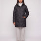 Lightweight Mid-Length Puffer Jacket with Wave Quilting