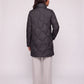 Lightweight Mid-Length Puffer Jacket with Wave Quilting